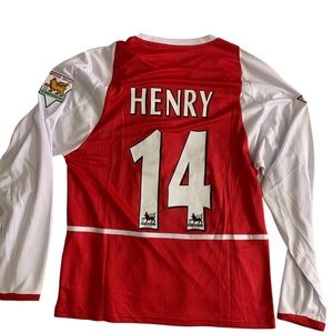 Arsenal 2003 Retro Home #14 Henry Jersey